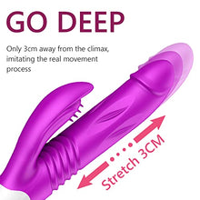 Load image into Gallery viewer, G Spot Rabbit Vibrator with Heating Function,Sex Toys for Clitoris,Waterproof Dildo Vibrator with 9 Powerful Vibrations Dual Motor Stimulator for Women or Couple Fun (Purple white9)
