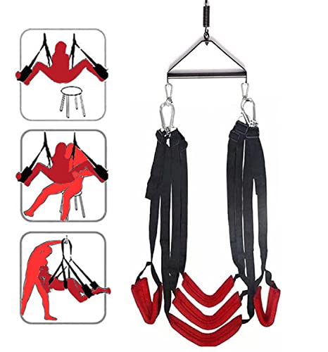 Premium Sex Swing 360 Degree Spinning Swing Sex Swing with seat Sex Toys Sex Furniture for Bedroom Couples Sex Toys Sex Pillow Sex Game Sex Position Restraint Sex Chair Sex Flyer for Indoor BDSM A2