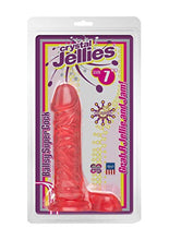 Load image into Gallery viewer, Doc Johnson Crystal Jellies - 7 Inch Ballsy Super Cock - 8 in. Long and 1.8 in. Wide - Balls Provide a Sturdy Base - Dildo - Pink
