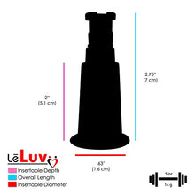 Load image into Gallery viewer, LeLuv Single Nipple Cylinder with Fitting for Vacuum Pumps Clear Polycarbonate Small Single
