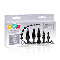 Adult Sex Toys Try-Curious Plug Kit Black