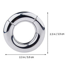 Load image into Gallery viewer, Healifty Penis Rings Delay Stainless Steel Lock Ring Men Delay Ejaculation Penis Ring Penis Restraint Supplies for Adult Men
