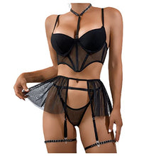 Load image into Gallery viewer, lingerie for women for sex play plus size lingerie sleepwear nightgown clubwear sex toys for couples sex sex things for couples kinky sex stuff for couples kinky adult sex toys r192 (Black, L)
