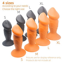 Load image into Gallery viewer, 6.1in Liquid Silicone Anal Plug, Butt Plug for Anal Expansion and Training,Fuirre Dildo Shape Anal Trainer,Anal-Vaginal Stimulation Adult Sex Toy Specially Designed for Women and Men. (Gold-Medium)
