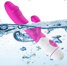 Load image into Gallery viewer, Realistic Thrusting Dildo Vibrator with Handle and Sucker, Telescopic Vibrating Penis with Heating for G-spot Anal Stimulation, Automatic Dildo Machine Sex Toy for Woman with Sucker
