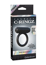 Load image into Gallery viewer, Pipedream Fantasy C-Ringz The Wingman Dildo, Black, 1 Pound
