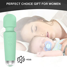 Load image into Gallery viewer, Personal Body Vibrator, Sexy Toy for Women with 20 Vibration Patterns, G-spot, Anal, Whisper Quiet, Waterproof, Handheld, Cordless Neck Shoulder Back Massage Stick,Green
