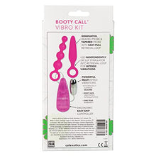 Load image into Gallery viewer, CalExotics Booty Call Vibro Kit - Vibrating Bullet Anal Pleasure Beads - Vibe Egg Anal Probe Adult Sex Toy - Pink
