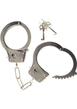 Load image into Gallery viewer, Abs Holdings Kink Heavy Metal Handcuffs, Silver
