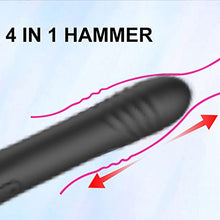 Load image into Gallery viewer, Hammer G Spot Clit Sucking Vibrator Adult Sex Toys for Woman,Pulsating Anal Dildo Vibrators Waterproof Nipple Vagina Prostate Massagers Rechargable Thrusting Clit Stimulation for Couples (Black red)
