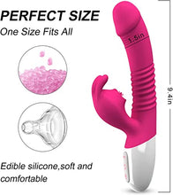 Load image into Gallery viewer, 2022 New G Spot Rabbit Vibrator Dildo for Women, Bunny Ears Tongue Licking Clitorals Stimulator Vibrating Dildo Adult Sex Toys &amp; Games for Couples Pleasure with 7 Vibrating Modes Rechargeable Heating
