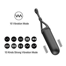 Load image into Gallery viewer, Female Bullet Vibrator for Women Masturbator Dildo Anal Vagina Massage G-Spot Stimulate Powerful Vibraion Thruster Sex Products (Black)
