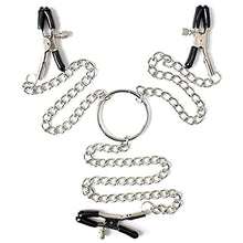 Load image into Gallery viewer, Nipple Clamps with Chain, Adjustable Nipple Clips, Breast Nipple Clamps with Metal Chain (SM-1)
