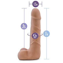 Load image into Gallery viewer, Blush Au Naturel Suave - 7 Inch Ultra Soft Realistic Sensa Feel Dual Density Dildo - Posable Slim Sex Toy for Beginners Anal Women Men Couples - Latin
