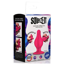 Load image into Gallery viewer, SQ Squeezable Tapered Small Anal Plug - Pink
