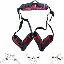 Load image into Gallery viewer, Bondage Leg Restraint Thigh Sling with Adjustable Straps Couples Toy Red Bondage Rope Kit Restraint with Cuffs and Collar20221207
