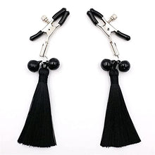 Load image into Gallery viewer, Adjustable Tassel Nipple Clips, Nipple Clip Clamp with Bells and Tassel, Nipple Clamps for Women Pleasure,Nipple Clamps Non Piercing (B)
