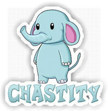 Load image into Gallery viewer, Lacsap Chastity Elephant Sticker (Medium, 8.5x5.6 inch)
