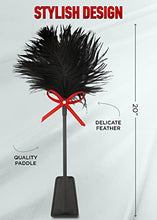 Load image into Gallery viewer, Whip Feather Blinfold Silk Eye Mask Feather Tickler
