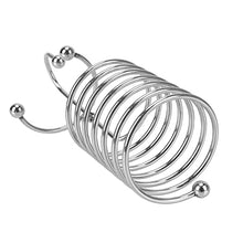 Load image into Gallery viewer, NOPNOG Spring Type Penis Ring with Urethral Plug and Glans Ring, Male Chastity Device, Stainless Steel (Large)
