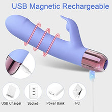 Load image into Gallery viewer, Eupher Pulsating Rabbit Vibrator for Women, Magnetic Rechargeable G Spot Clitoral Dildo Vibrator with 107? Heating &amp; 9 Thrust Pulsating &amp; 9 Vibrating &amp; 3 Hitting Vaginal Anal Stimulator Adult Sex Toy
