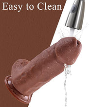 Load image into Gallery viewer, Realistic Silicone Dildos with Strong Suction Cup for Hands-Free and Anal Play, G-spot Giant Dildo Large Size Anal Sex Toy for Experienced Men Woman, Handmade Dual Layered-Feels Like Skin, 9 Inch
