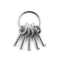 ASR Tactical AHSK-5 American Universal Handcuff Keys, Silver, 5 Pack