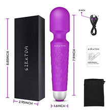 Load image into Gallery viewer, SIKXTOA Powerful Vibrator, G Spot Cordless Rechargeable Sex Toy with 8 Speed20 Patterns, Clit Vibrator, Clitoris Stimulation, Dildo, Female Wand Massager, Adult Toys for Her Pleasure (Purple)
