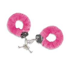 Load image into Gallery viewer, erotic sexy naughty fur cuffs 2 keys pink
