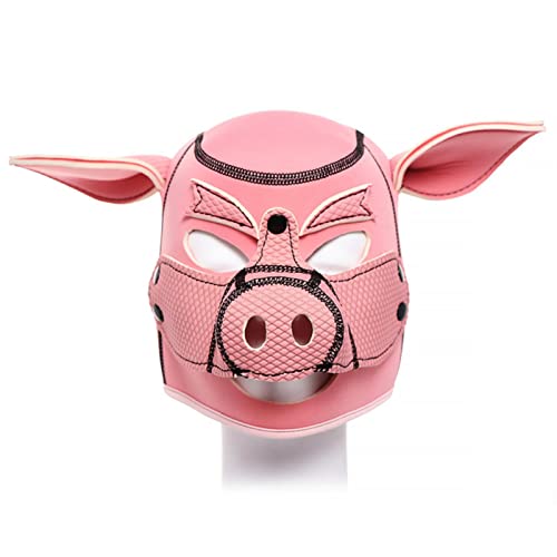 Lovers Porn Flirting Sex Toys Erotic Fetish Head Mask Sexy Soft Sponge Head Mask for Adult Cosplay Games Rubber Pig Hood Mask