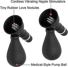 Load image into Gallery viewer, 2 Pcs Electric Vibrating Nipple Sucker Breast Massager Silicone Breast Pump for Women Pleasure Couple Funny Nipple Sex Toy for Women A2
