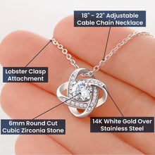 Load image into Gallery viewer, Regalo para Esposa Set de Aros y Collar El Amor De Mi Vida Regalo para Mujer Joya Collar Mensaje Personalizado Para Madre Joyera Para Mam, Regalo Aniversario de Esposo Para Esposa Acabado Oro Blanco
