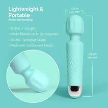 Load image into Gallery viewer, Personal Vibrator Wand - Sex Toys [Clit Stimulator Vibrators] Vibrator for Her | Sex Toy | Personal Wand Massager | Butterfly Vibrators | Quiet Female Adult Toys - Teal
