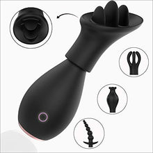 Load image into Gallery viewer, G-spot Massage Vibrator 10 Vibration Modes Clitoral Stimulation Backyard Massage Adult Sex Toys 5 Pcs Set for Couples Play(Black)
