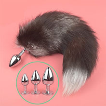 Load image into Gallery viewer, LSCZSLYH Anal Plug Fox Tail Cosplay Butt Plug Tail Adult for Woman Butt Plug for Couple Cosplay Accessories (Color : 1 M)
