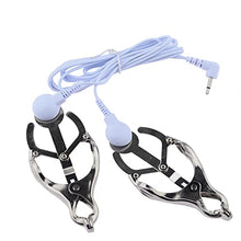 Load image into Gallery viewer, Electric Nipple Clamps, Nipple Clamps for Sex, Nipple Jewelry Non Piercing, Suitable for Ladies Own Use and Flirting with Couples (White)
