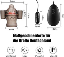 Load image into Gallery viewer, Male Masturbators, Hands-Free Male Masturbator Training Vibrator Massager, Glans Trainer Stimulator Adult Sex Toys for Men Vibrating Toy (Black)
