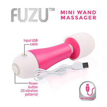 Load image into Gallery viewer, Fuzu FZ-MWR-19 Rechargeable &amp; Travel Size Mini Wand, Pink
