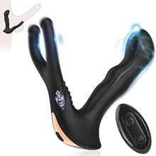 Load image into Gallery viewer, Vibrating Anal Plug with Electric Shock Pulse Vibrator, XINBALE Anal Vibrator Prostate Massager for Men with Remote Control, Rechargeable Anal G Spot Vibrator Adult Sex Toys
