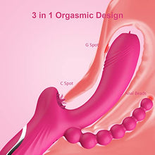 Load image into Gallery viewer, Clitoral Pulsating G Spot Rabbit Vibrator Lick Stimulator Anal Clit Massager with 10 Pulsation Patterns 10 Licking Vibrating Mod Pink 8.7x4.5x1.6in
