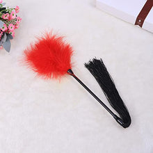 Load image into Gallery viewer, 3pcs Red Toys Paddles Cosplay Tease Silicone Flogger Leather for Feather Flirting Lovers Couples Removable Whip Pets Beat Tickler Party Night Fetish Paddle Date Spanking
