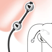 Load image into Gallery viewer, Anal Beads Anal Butt Plug with Stainless Steel Balls and Safe O Pull Ring Silicone Strap Anal Chain Anal Plug for Men Women G Spot Prostate Massager Anal Trainer Pleasure Balls Anal Sex Toy
