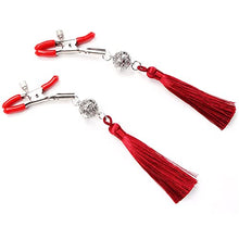 Load image into Gallery viewer, Nipple Clamps for Sex, Nipple Clamps, Nipple Clamps Sex Pleasure Women, Nipple Clamps for Sex Pleasure for Women, Nipple Rings Jewelry Breast Stimulation Toys (Red)
