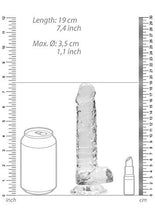 Load image into Gallery viewer, 7&quot; / 18 cm Realistic Dildo with Balls - Transparent
