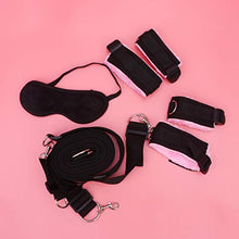 Load image into Gallery viewer, ABOOFAN Restraints Toy Sm Bondage Toys Funny Eye Rope Bondage Bed Straps Set for Lover Couple Partner (Black Pink)
