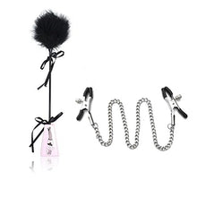 Load image into Gallery viewer, SM Bondage Kit Toy Under Bed Restraint System Sex Toy Leather Spanking Paddle Hand Slapper with Nipple Clamps Chain Nipple Clips Nipple Jewelry Nipple Toys
