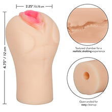 Load image into Gallery viewer, CalExotics Cheap Thrills The Harlot - Travel Sized Male Masturbator - Silicone Masturbation Sleeve - 4.75-Inch Adult Male Sex Toy - Ivory
