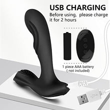 Load image into Gallery viewer, Pearlsvibe Male Masturbator Prostate Massage Anal Butt Plug, 12 Vibration Speeds and Beating Frequencies, Automatic, Low Noise Waterproof for Life Powerful Motor, Sex Toys for Men
