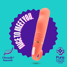 Load image into Gallery viewer, Blush Aria Smokin AF Silicone Vibrator - RumbleTech Powerful Rumbly 10 Vibration Settings - Curved for Perfect G Spot Stimulation - IPX7 Waterproof - Finger Loop for Accessibility - Sex Toy
