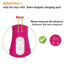 Load image into Gallery viewer, 2-pin 6mm/0.24in Magnetic Charger Electric Toothbrush Toy Smart Watch Magnetic Charger Magnetic USB DC Charger Cable Replacement Charging Cord for Adorime Massager (6mm, 1Pack)
